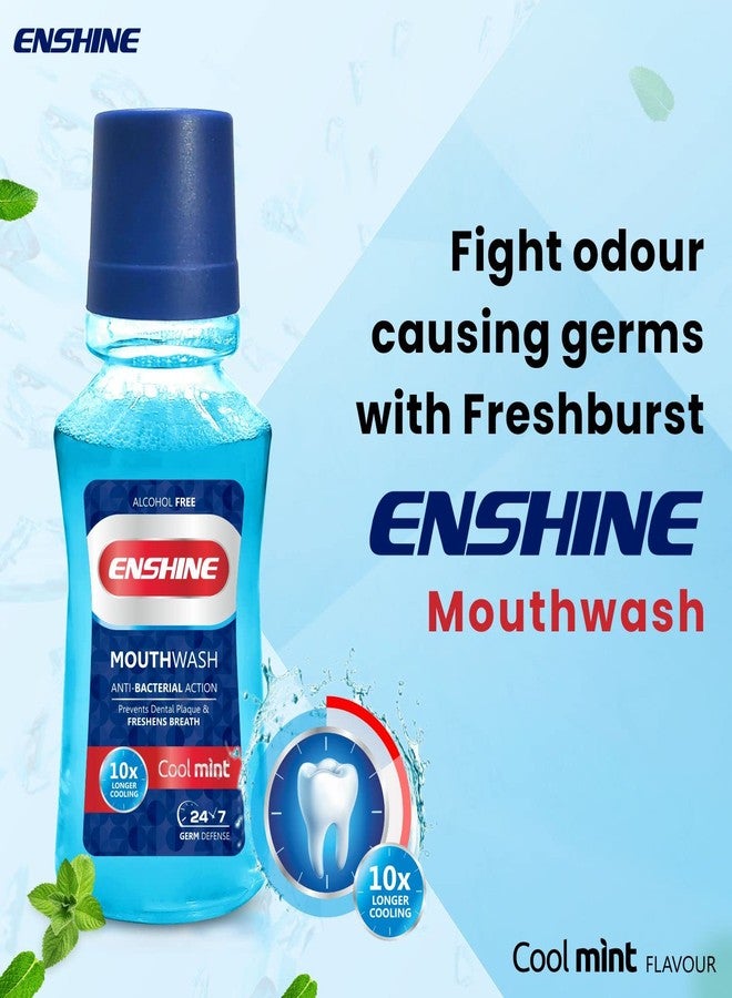 Enshine Oral Care Combo Pack of 4 - Enshine Sensitive Anti-Cavity Toothpaste (100g) |Cool Mint Mouthwash (150ml) and Advance Toothbrush (2 pcs) |Helps to Make Teeth Healthy and Remove Bad Breath - Image 5